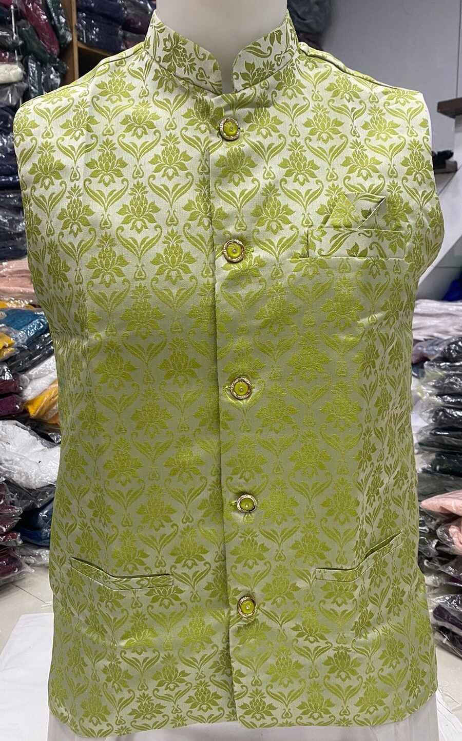 NEW ARRIVAL JACQUARD ONLY KURTA WEDDING WEAR WHOLESALE PRICE ETHNIC GARMENT (10)