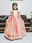 NEW ARRIVAL JIMMY CHOO SWAROVSKI WORK KID'S GOWN CREAM