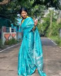 NEW ARRIVAL LICHI SILK JACQUARD WORK SAREE WITH UNSTITCHED BLOUSE RECEPTION WEAR WHOLESALE PRICE ETHNIC GARMENT (16)