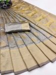 NEW ARRIVAL LICHI SILK ORGANIC BANARASI SAREE WITH UNSTITCHED BLOUSE WEDDING WEAR WHOLESALE PRICE ETHNIC GARMENT (4)