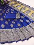 NEW ARRIVAL LICHI SILK ORGANIC BANARASI SAREE WITH UNSTITCHED BLOUSE WEDDING WEAR WHOLESALE PRICE ETHNIC GARMENT (8)