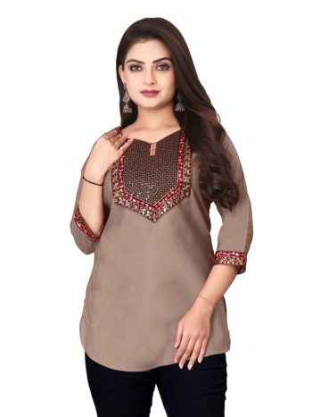 NEW ARRIVAL MAGIC COTTON LACE WORK TOP CREAM