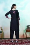 NEW ARRIVAL RAYON CHIKANKARI EMBROIDERY WORK TOP BOTTOM SET CASAUL WEAR WHOLESALE PRICE ETHNIC GARMENT (6)