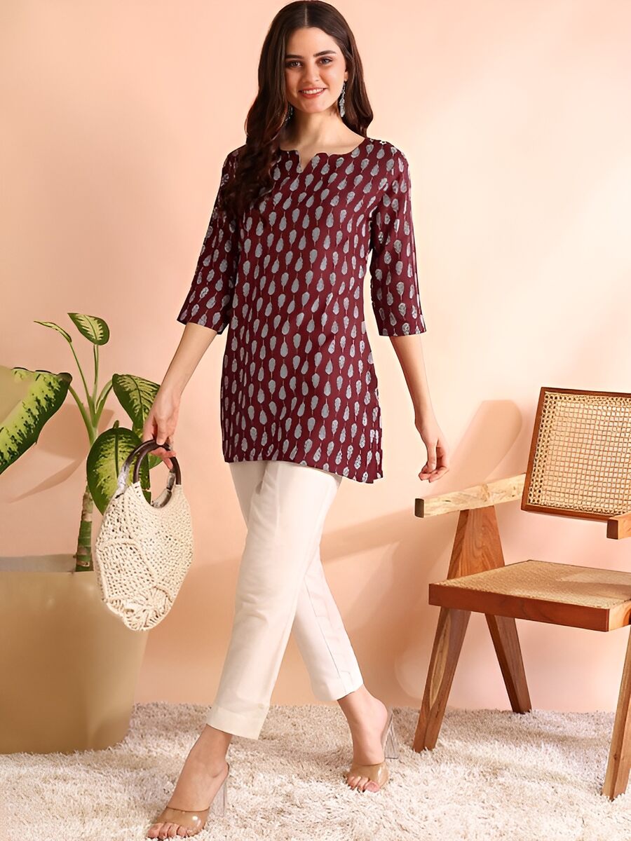 NEW ARRIVAL RAYON DIGITAL PRINTED SHORT KURTI DAILY WEAR WHOLESALE PRICE ETHNIC GARMENT (2)