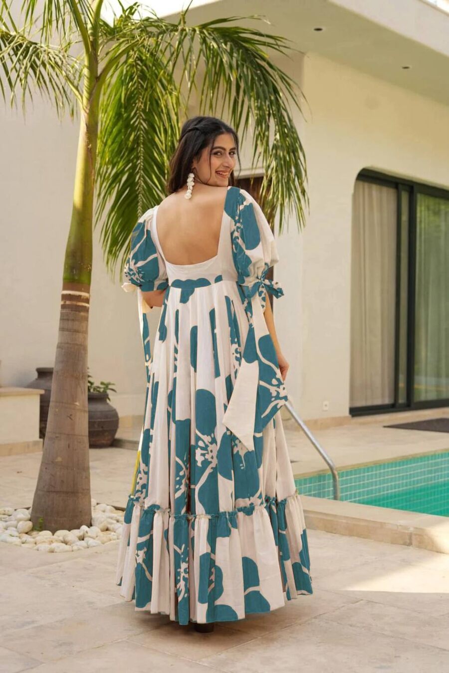 NEW ARRIVAL RAYON DIGITAL PRINTED WORK ONE PEICE DRESS PARTY WEAR WHOLESALE PRICE ETHNIC GARMENT (10)