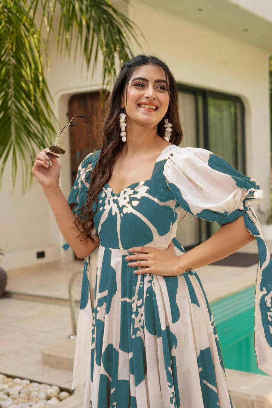 NEW ARRIVAL RAYON DIGITAL PRINTED WORK ONE PEICE DRESS PARTY WEAR WHOLESALE PRICE ETHNIC GARMENT (8)