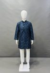 NEW ARRIVAL SILK SILVER AND MATE SEQUENCE WITH EMBROIDERY WORK KID’S KURTA PAYAJAMA FESTIVE WEAR WHOLESALE PRICE ETHNIC GARMENT (17)
