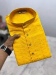 NEW ARRIVAL VISCOSE RAYON CHIKANKARI SEQUENCE AND THREAD EMBROIDERY WORK MEN’S KURTA PAYAJAMA FESTIVE WEAR WHOLESALE PRICE ETHNIC GARMENT (1)