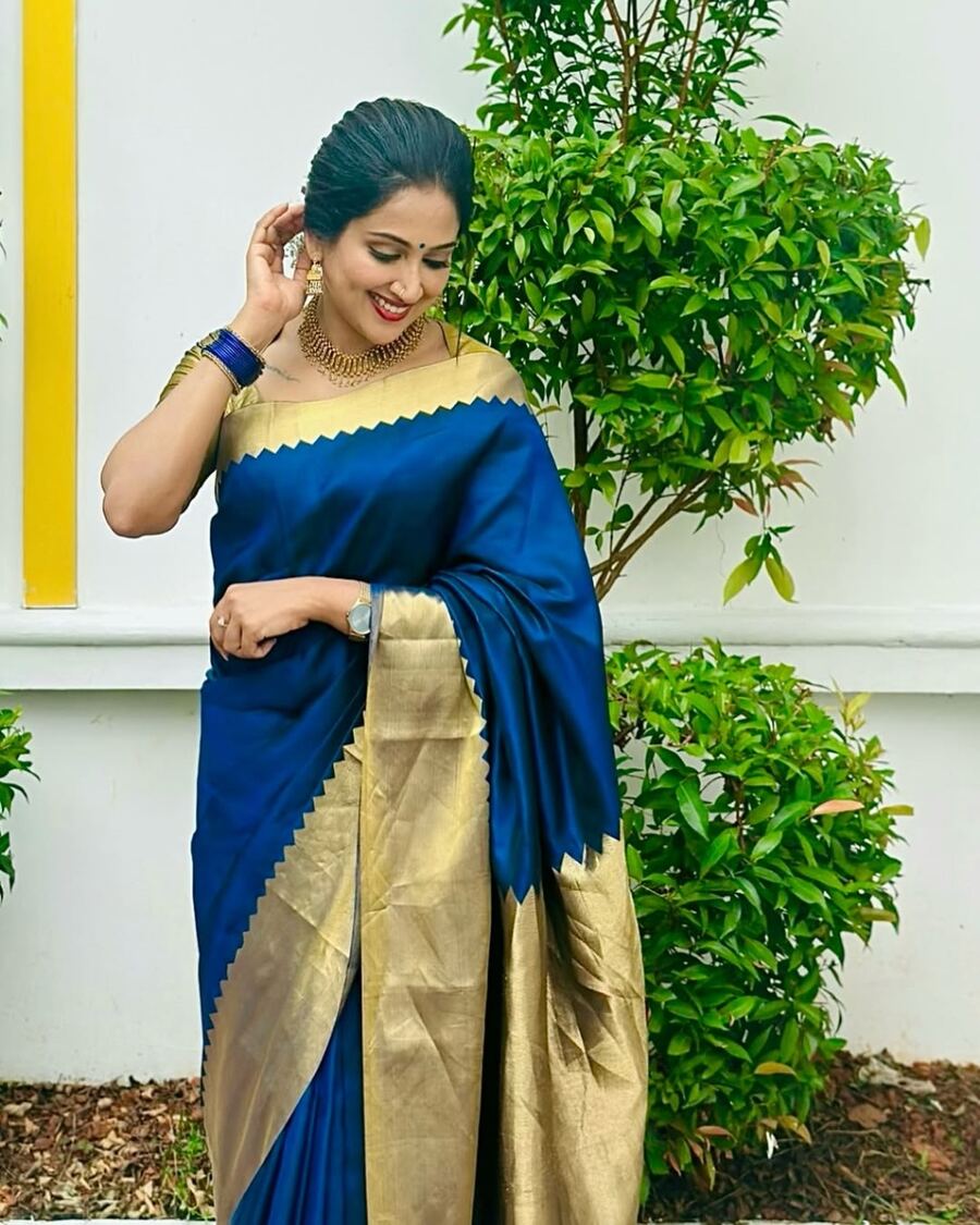 RICH LOOK BANARASI SOFT SILK WEAVING BORDER WORK SAREE WITH UNSTITCHED BLOUSE PARTY WEAR WHOLESALE PRICE ETHNIC GARMENT (1)
