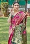 RICH LOOK BANARASI SOFT SILK WEAVING WORK SAREE WITH UNSTITCHED BLOUSE WEDDING WEAR WHOLESALE PRICE ETHNIC GARMENT (3)