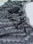 RICH LOOK EMBROIDERY SEQUENCE WORK WITH SEQUENCE LACE WORK SAREE WITH UNSTITCHED BLOUSE PARTY WEAR WHOLESALE PRICE ETHNIC GARMENT (2)