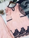 RICH LOOK FRENCH CREPE SEQUENCE EMBROIDERY WITH BEADS WORK TOP PATIYALA WITH DUPATTA FESTIVE WEAR WHOLESALE PRICE ETHNIC GARMENT (3)