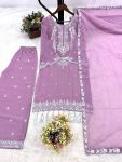 RICH LOOK GEORGETTE EMBROIDERY SEQUENCE WORK TOP PALAZZO WITH DUPATTA FESTIVE WEAR WHOLESALE PRICE ETHNIC GARMENT (2)