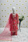 RICH LOOK GEORGETTE EMBROIDERY SEQUENCE WORK WITH DIGITAL PRINT WORK KID’S GOWN BOTTOM WITH DUPATTA FESTIVE WEAR WHOLESALE PRICE ETHNIC GARMENT (3)