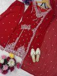 RICH LOOK GEORGETTE EMBROIDERY SEQUENCE WORK WITH FANCY LATKAN WORK TOP PALAZZO WITH DUPATTA (1)