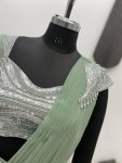 RICH LOOK GEORGETTE PLAIN READY TO WEAR SAREE WITH SEQUENCE EMBROIDERY WORK STITCHED BLOUSE PARTY WEAR WHOLESALE PRICE ETHNIC GARMENT (3)
