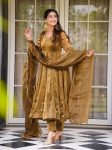 RICH LOOK JIMMY CHOO THREAD WORK GOWN BOTTOM WITH DUPATTA PARTY WEAR WHOLESALE PRICE ETHNIC GARMENT (2)