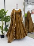 RICH LOOK JIMMY CHOO THREAD WORK GOWN BOTTOM WITH DUPATTA PARTY WEAR WHOLESALE PRICE ETHNIC GARMENT (2)