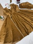 RICH LOOK JIMMY CHOO THREAD WORK GOWN BOTTOM WITH DUPATTA PARTY WEAR WHOLESALE PRICE ETHNIC GARMENT (2)