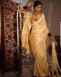 RICH LOOK LICHI SILK JACQUARD WORK SAREE WITH UNSTITCHED BLOUSE SEASONABLE WHOLESALE PRICE ETHNIC GARMENT (6)