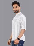 RICH LOOK LINEN HAND-WOVEN DESIGNS MEN’S SHORT KURTA OFFICE WEAR WHOLESALE PRICE ETHNIC GARMENT (10)