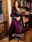 RICH LOOK ORGANZA SILK ZARI AND SEQUENCE EMBROIDERY WORK TOP PALAZZO WITH DUPATTA WINE