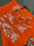 RICH LOOK RANGOLI PLAIN LEHENGA WITH EMBROIDERY WORK BLOUSE AND KOTI PARTY WEAR WHOLESALE PRICE ETHNIC GARMENT (5)