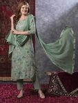 RICH LOOK RAYON SLUB DIGITAL PRINTED TOP BOTTOM WITH DUPATTA PISTA