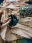 RICH LOOK SATIN CREPE FLORAL PRINT WITH CUT DANA AND PEARLS HANDWORK SAREE WITH UNSTITCHED BLOUSE CASUAL WEAR WHOLESALE PRICE ETHNIC GARMENT (3)