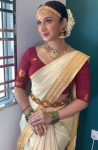 RICH LOOK SILK ORIGINAL GOLD ZARI WITH JACQUARD WORK  SAREE WITH UNSTITCHED BLOUSE  OFF WHITE