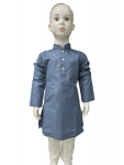 TRADITIONAL COTTON SILVER WEAVING LINE KID’S WEAR KURTA WITH PAYJAMA (1)