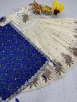 TRADITIONAL TISSUE SILK EMBROIDERY THREAD SEQUENCE WORK LEHENGA CHOLI WITH DUPATTA WEDDING WEAR WHOLESALE PRICE ETHNIC GARMENT (14)
