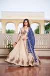 TRADITIONAL TISSUE SILK EMBROIDERY THREAD SEQUENCE WORK LEHENGA CHOLI WITH DUPATTA WEDDING WEAR WHOLESALE PRICE ETHNIC GARMENT (14)
