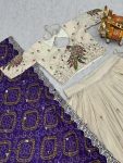 TRADITIONAL TISSUE SILK EMBROIDERY THREAD SEQUENCE WORK LEHENGA CHOLI WITH DUPATTA WEDDING WEAR WHOLESALE PRICE ETHNIC GARMENT (2)