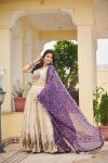 TRADITIONAL TISSUE SILK EMBROIDERY THREAD SEQUENCE WORK LEHENGA CHOLI WITH DUPATTA WEDDING WEAR WHOLESALE PRICE ETHNIC GARMENT (2)