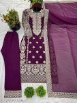 TRENDING GEORGETTE EMBROIDERY SEQUENCE WORK TOP BOTTOM WITH DUPATTA FESTIVE WEAR WHOLESALE PRICE ETHNIC GARMENT (3)