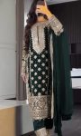 TRENDING GEORGETTE EMBROIDERY SEQUENCE WORK TOP BOTTOM WITH DUPATTA FESTIVE WEAR WHOLESALE PRICE ETHNIC GARMENT (3)