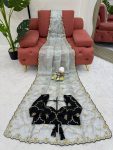TRENDING JIMMY CHOO EMBROIDERY SEQUENCE WORK SAREE WITH UNSTITCHED BLOUSE PARTY WEAR WHOLESALE PRICE ETHNIC GARMENT (3)