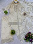 TRENDING SHIMMER EMBROIDERY WORK WITH REAL MIRROR WORK KURTI PALAZZO WITH DUPATTA FESTIVAL WEAR WHOLESALE PRICE ETHNIC GARMENT (19)