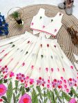 TRENDING SOFT COTTON EMBROIDERY WORK KID’S LEHENGA CHOLI WEDDING WEAR WHOLESALE PRICE ETHNIC GARMENT (10)