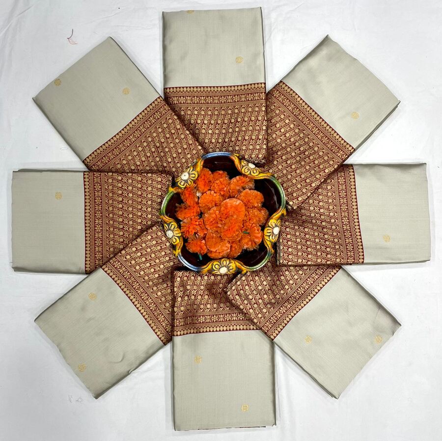 TRENDING SOFT LICHI SILK JACQUARD WORK SAREE WITH UNSTITCHED BLOUSE FESTIVAL WEAR WHOLESALE PRICE ETHNIC GARMENT (5)