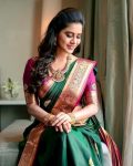 TRENDING SOFT LICHI SILK JACQUARD WORK SAREE WITH UNSTITCHED BLOUSE SEASONABLE WEAR WHOLESALE PRICE ETHNIC GARMENT (2)