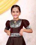 TRENDING TAFFETA SILK JACQUARD WORK KID’S TOP LEHENGA FESTIVAL WEAR WHOLESALE PRICE ETHNIC GARMENT (15)
