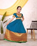 TRENDING TAFFETA SILK JACQUARD WORK KID’S TOP LEHENGA FESTIVAL WEAR WHOLESALE PRICE ETHNIC GARMENT (8)