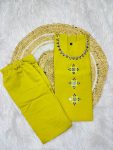 12FANCY ROMAN SILK HAND WORK WITH ORIGINAL MIRROR WORK TOP BOTTOM SET FESTIVE WEAR WHOLESALE PRICE ETHNIC GARMENT (8)