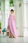16MODERN GEORGETTE EMBROIDERY WORK GOWN WITH DUPATTA WEDDING WEAR WHOLESALE PRICE ETHNIC GARMENT (2)