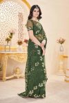 1DESIGNER BUTTERFLY NET EMBROIDERY WITH MULTI COLOR THREAD AND STONE WITH CUTWORK BORDER SAREE WITH UNSTITCHED BLOUSE WEDDING WEAR WHOLESALE PRICE ETHNIC GARMENT (4).jpeg
