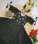 1FANCY GEORGETTE HAND WORK ONE PIECE PARTY WEAR WHOLESALALE PRICE ETHNIC GARMENT (24)