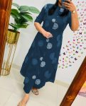 1LATEST COTTON PIGMENT PRINTED WORK TOP BOTTOM SET OFFICE WEAR WHOLESALE PRICE ETHNIC GARMENT (24)