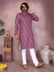 1LATEST COTTON SEQUENCE WORK AND PRINTED MEN’S KURTA PAYJAMA PARTY WEAR WHOLESALE PRICE ETHNIC GARMENT (43)